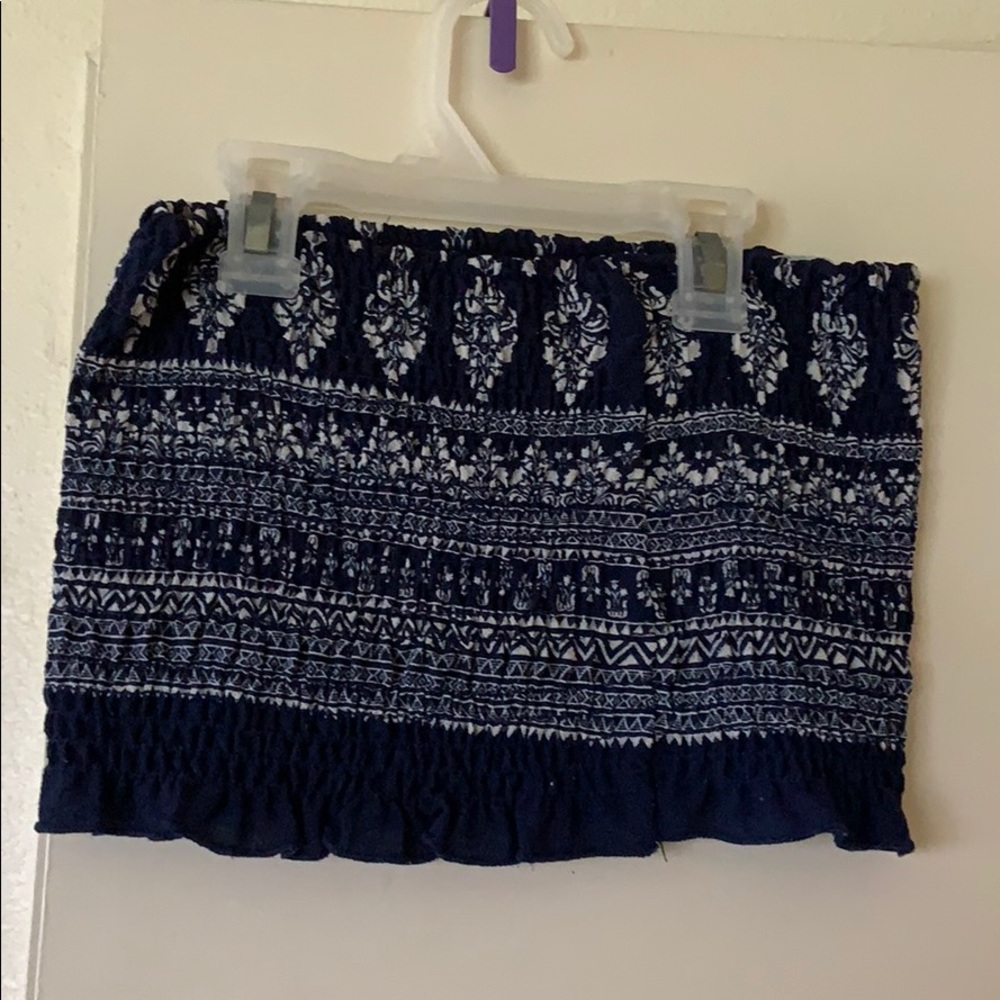 Blue crop top
